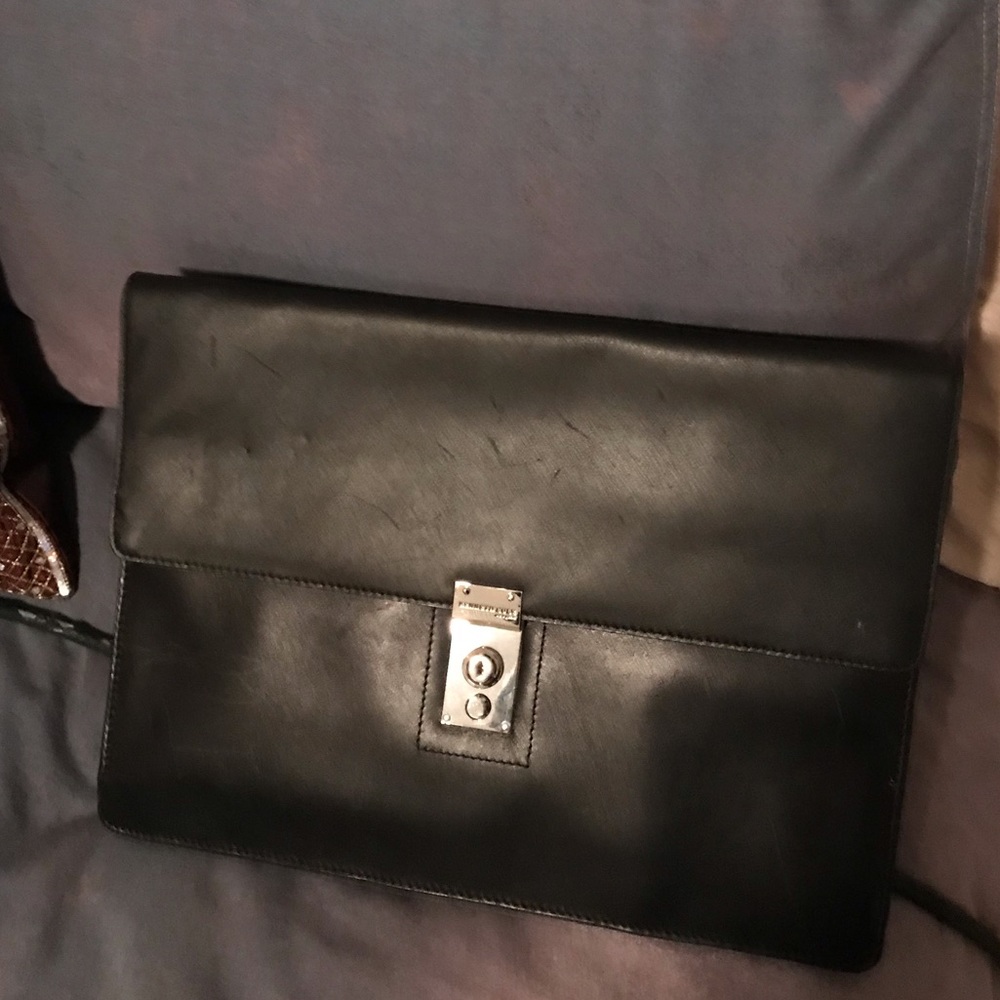 Kenneth Cole leather laptop bag